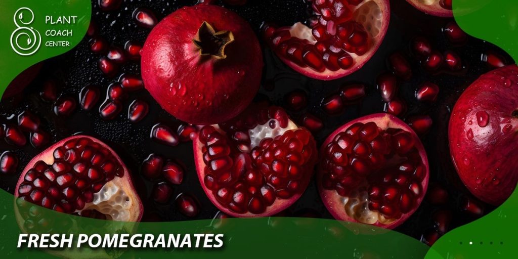 A Picture of Fresh Pomegranates